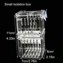 High Clear Acrylic Fish Tank Breeding Isolation Box Aquarium Breeder For Small Fish Betta Hatching Incubator With Suction Cup - View 13