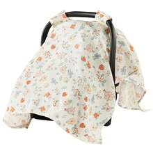 1PC Baby Breastfeeding Cover Nursing Cover Muslin Soft Breathable Nursing CoverBreast Feeding Coverall For Car Seat Blanket And Stroller Cover - Multicolor - View 8