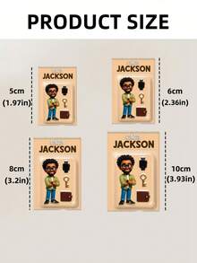 Pendentif de couple en acrylique 2D personnalisé, cadeau de couple de style dessin animé personnalisé, citations personnalisables, années et texte, cadeau personnalisé pour anniversaire, mariage, Noël, Saint-Valentin, saison des diplômes, anniversaire, fête des mères, fête des pères, pendentif personnalisé - Multicolore - Voir 5