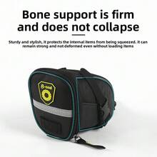 1pc Bicycle Saddle Tail Bag Road Bike Mountain Bike Bicycle MTB Rear Seat Bag Cycling Equipment Bicycle Bag - Black - View 4