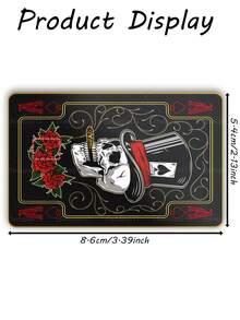 1pc Magician Ace Of Spades Credit Card Sticker Privacy Protection Card Skin, Rose Skull Poker Card Birthday Gift PVC Material Anti-Fingerprint Anti-Scratch Wear-Resistant Card Sleeve, Suitable For Men, Women, Couples, Small Chip Cards, Bank Cards, Credit Cards, Transit Cards, Student Campus Cards Personalized DIY - Type a - View 13