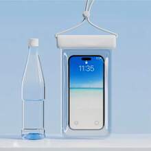 1 pieza Bolsa para teléfono con airbag a prueba de golpes e impermeable, bolsa impermeable, esencial de viaje, bolsa universal impermeable para teléfono, bolsa impermeable para teléfono con airbag, funda impermeable para teléfono con cordón, adecuada para iPhone 15/14/13/12/11 Pro Max, funda impermeable para teléfono para nadar bajo el agua, bolsa seca para teléfono de playa, bolsa deportiva, viaje casual, vacaciones, bolsa de natación de verano, suministros de vacaciones, accesorios de playa, flotador de piscina - Multicolor - Ver 9