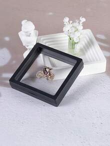 1/10pcs Transparent PE Film Jewelry Display Box, Dustproof Antioxidant Jewelry Storage Box, Floating Frame Jewelry Organizer Box - Multicolor - View 18