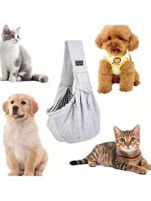 Pet Puppy Carrier Bag Cats Puppy Outdoor Travel Dog Shoulder Bag Single Comfort Sling Handbag Tote Pouch - 彩色 - 查看 5