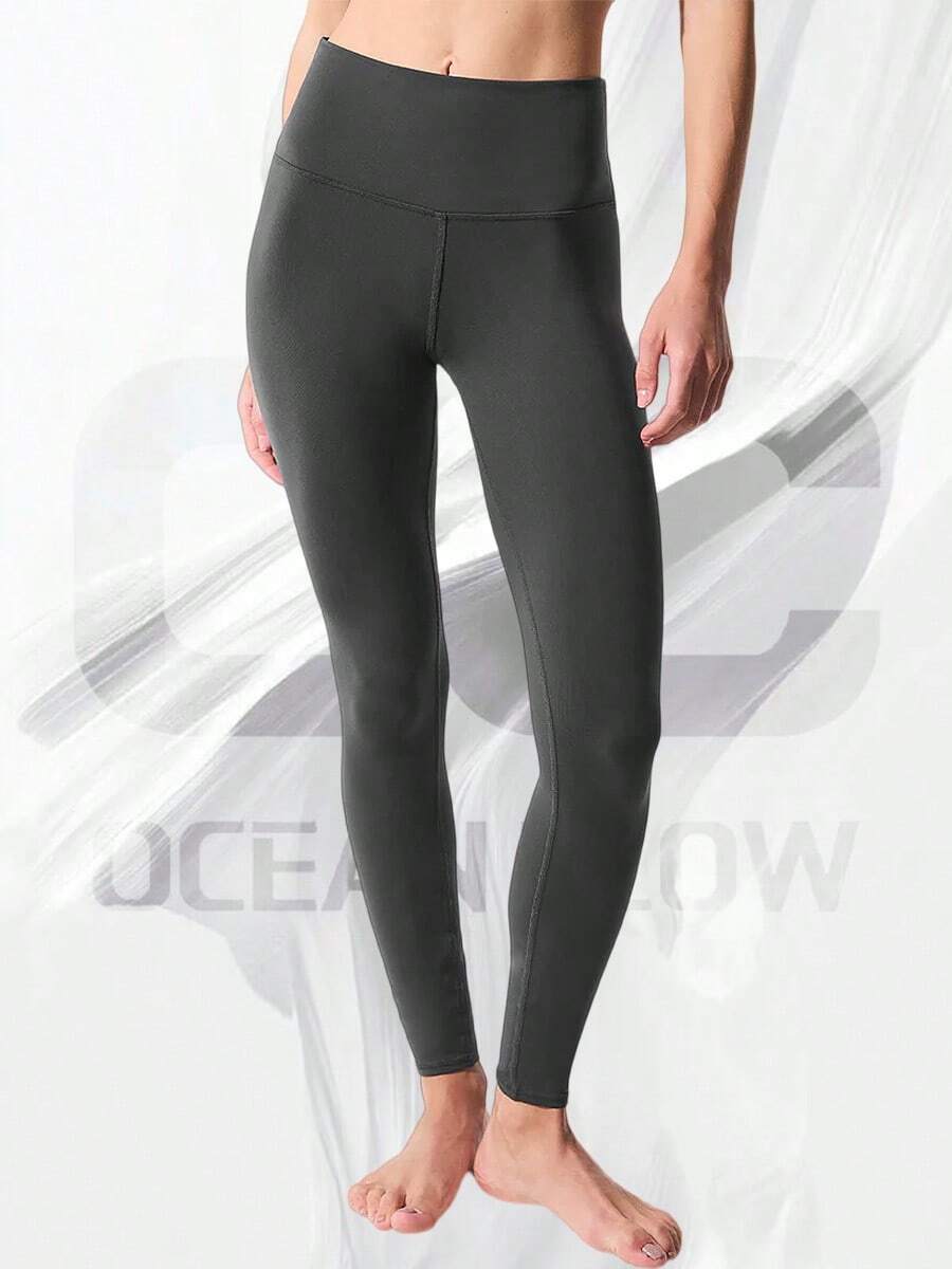 High-Waist Airbrush Legging - Anthracite - View 1
