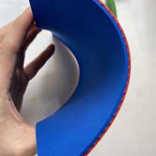 ITTF Certified Table Tennis Rubber, 2.1mm Thickness, Medium Hardness, High Density Sponge, High Elasticity And Strong Attack Power, Sports Equipment Table Tennis Accessories - Multicolor - View 3