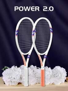 SALYWEE POWER100 Women Carbon Tennis Racket For Junior And Advanced Players, Light Weight Durable Tennis Racket, New Style Tennis Racquet For Indoor Outdoor Sports Games, Racket (Non-Slip Handle Grip Tape&Tennis Ball) With Bag - Multicolor - View 5