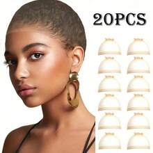 Women's Transparent Clear Wig Caps, 30/20/10/5/2pcs Stretchy Nylon Wig Caps, Invisible Ultra-Thin Elastic Wig Caps, Suitable For Lace Front Wigs - Multicolor - View 24