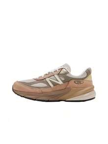 New Balance NB 990 V6 Classic Versatile Running Shoes, Unisex, Brown - Brown - View 9