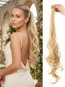 32-Inch Long Wavy Ponytail Wig, Available In Multiple Colors, Curly Style, Suitable For Women's Everyday Party Hairstyle Makeovers. - Multicolor - View 11