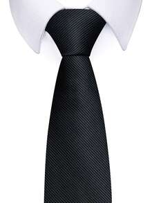 1 Peça Gravata Masculina de Cor Sólida com 8CM de Largura, Adequada para Combinar com Camisas e Ternos, Ideal para o Ambiente de Trabalho, Entrevistas de Emprego, Reuniões Formais - Cores misturadas - Visão 16