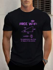 lo Geek para Actividades al Aire Libre, Uso Diario – Cuello Redondo Clásico, Perfecta para Salidas Diarias/Fiestas/Actividades al Aire Libre, Se Puede Regalar a Familiares/Amigos/Compañeros. - Negro - Ver 1