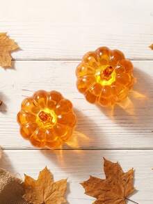Autumn Pumpkin Lantern, Thanksgiving Pumpkin Decor With Light, LED Autumn Light Autumn Home Decor Thanksgiving Night Light, Suitable For Autumn Harvest, Halloween, Thanksgiving, Indoor Home Decor, Tabletop Centerpiece Decoration - Warm Color - View 8