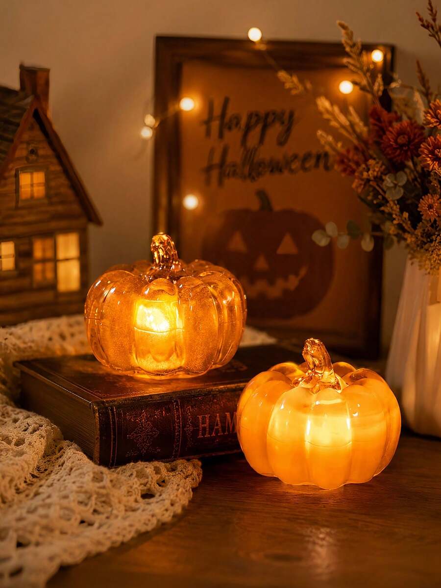 Autumn Pumpkin Lantern, Thanksgiving Pumpkin Decor With Light, LED Autumn Light Autumn Home Decor Thanksgiving Night Light, Suitable For Autumn Harvest, Halloween, Thanksgiving, Indoor Home Decor, Tabletop Centerpiece Decoration