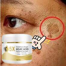 1pcs Kojic Acid Brightening Cream | Evens Skin Tone, Dark Spots And Dullness - Fast Brightening With Arbutin, Niacinamide, Vitamin E & C - Non-Greasy, Suitable For Men And Women - Brightening Moisturizer, Day And Night Use,Holiday Gift 50G - Brightening Cream - View 3