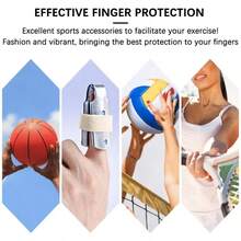 5pcs High-Elasticity Finger & Thumb Support Sleeves - Breathable Nylon Blend Compression Wraps With Targeted Joint Relief & Trigger Finger Aid, Suitable For Basketball, Volleyball, Badminton - One Size Fits Most For Sports Protection & - Multicolor - View 5