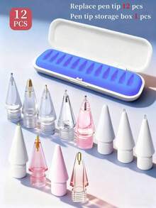 6支装替换笔尖，兼容Apple Pencil Pro/第二代/第一代/USB-C接口，升级版Apple Pencil笔尖，带笔尖收纳盒，经久耐用，笔尖纤细，操控精准，适用于iPad笔尖套装 - 彩色 - 查看 32