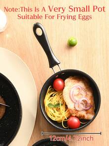 1pc Non-Stick Frying Pan, Premium Maifan Stone Coating, 4.7 Inch And 10 Inch Granite Flat Bottom Pan Set, Suitable For Induction And Gas Stoves, Heavy Duty Egg/Omelet/Steak Pan, Ideal For Stir-Frying And Grilling, Durable And Even Heating Kitchen Cookware, Perfect Gift - View 14