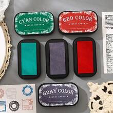 Colorful Space Series Vintage High-Density Oil-Based Ink Pads | DIY Finger Painting Stamp Set With Numerous Color Options - Color Space - View 2