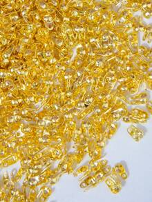30/100/200/500/1000pcs/Set Mini Gold Side Clasp Buckles, Used For Handmade DIY Jewelry Wire End Fixing - Gold Side Buckle - View 7