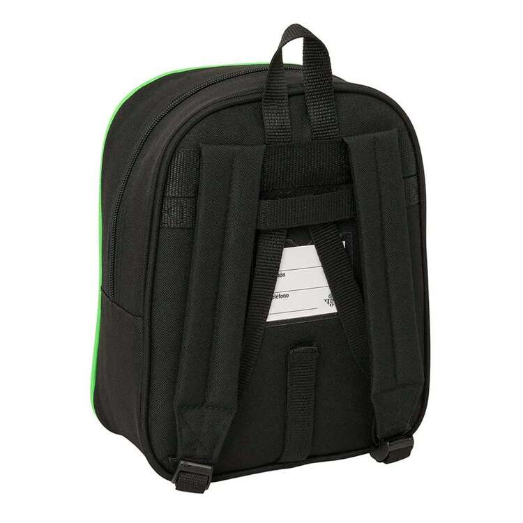 Real Betis Balompié | Betis Balompié School Backpack Adaptable To Trolley (Without Trolley) Water Resistant, Official License, 2 Large Compartments, Bottle Pocket - Adapt - Guarderí (4 - View 3