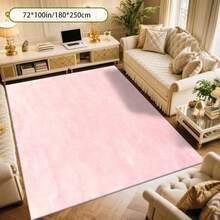 Cashmere-Like Solid Pale Pink Matte Texture Pattern Printed Outdoor Rugs,Exquisite Cozy Carpets In Diverse Styles. Suitable For Home, Outdoor, Malls & Cafes, Machine Washable, Various Sizes Available. - A - View 5