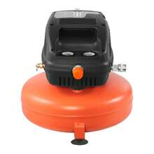 3 Gallon Air Compressor, 1/3HP 0.54CFM @ 90PSI Portable Pancake Air Compressor & 100PSI Max Working Pressure, Oil-Free Compressor Tank For Tire Inflation, Spray Painting, Woodwork Nailing, 120V - Orange - View 8