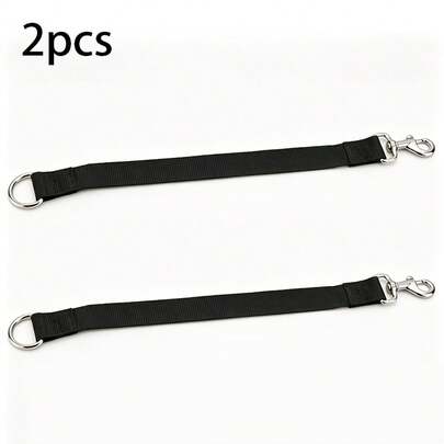 2pcs High-Quality Heavy-Duty Barn Door Latches, Adjustable Nylon Webbing Fence Locks With Carabiner, Durable Barn Door Safety Clasps For Horses, Reliable Barn Door Fasteners For Horses, Fittings For Horse Fences, Sheep Fences, And Cow Fences.