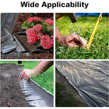 100pcs Garden Stakes #8 Heavy Duty, 6 Inch Length, Galvanized Rust-Proof, Suitable For Lawn, Turf, Barrier, Plant Cover, Tent, Inflatable Products And Outdoor Decoration Fixing - Set - View 3