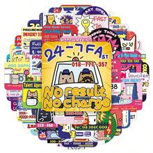 50pcs Vintage American Retro Flea Market Style Original Hand-Drawn Small Ad Decorative Stickers For Suitcases And Notebooks - Original Small Ad - 2021 - View 6