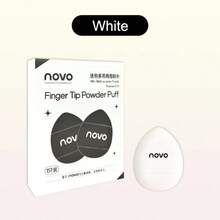 NOVO 手指墊粉撲，小手指化妝粉撲，乾濕兩用，適用於底妝、氣墊、散粉，適合眼下、鼻翼及面部化妝 - 彩色 - 查看 8