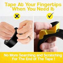 Dispenser Selotip Meja dengan Dasar Berat Anti Slip, Cocok untuk Kantor, Kerajinan, Proyek Seni, Scrapbooking, Sekolah, Pembungkusan Hadiah dan Pengiriman Paket - A - View 4