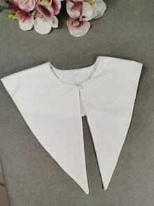 1件女款多色精緻手工金絲絨大領口純色優雅聚酯纖維時尚新款秋冬假領 - 彩色 - 查看 3