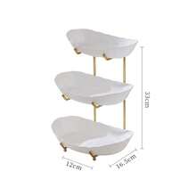 3/2 Tier Elegant Fruit Tray With Gold Stand, Premium Dessert Cupcake Display Rack, Suitable For Wedding Reception And Party Decoration, Fruit Rack Snack Organizer Tray, Suitable For Afternoon Tea Party Centerpiece - Multicolor - View 13