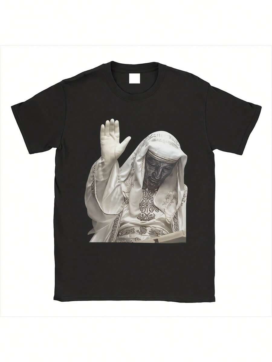 Baldwin IV of Jerusalem Graphic Tee - Unisex Shirt Featuring a Grand Crusader Design, Relaxed Fit Short Sleeves, Year-Round Comfort, Washable Religious Figure Clothing, Cozy Attire, Historic - Negro - Ver 1