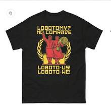 Lobotomía?No, ¡camarada Loboto-us!¡Loboto-nosotros!camisa - Negro - Ver 1