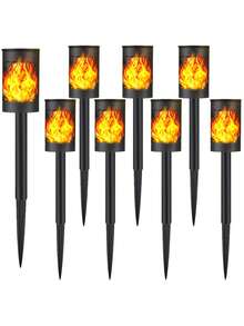 IP65 Waterproof Solar Powered House Number Light 4/8/12pcs/Set, LED Illuminated House Number Sign, Wall Mounted Solar House Number Light, Wireless Outdoor Night Light, Suitable For Residential Yard Pathway, Housewarming Holiday Home Outdoor Decoration - Warm Light - View 4