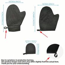 1pc Self-Tanning Glove - Elastic Wrist Self-Tanning Glove, Microfiber Self-Tanning Applicator, Flocked Self-Tanning Glove With Leak-Proof Lining, Essential Tool For Using Streak-Free, Natural Self-Tanning Sprays, Mousses, Lotions, Oils, Body Creams And Sunscreens - Multicolor - View 10