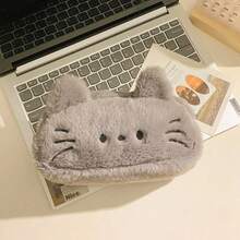 1pc Cute Animal Glasses Plush Pencil Case, Inspired By High-Quality Soft Comfortable Large Capacity Design, Smooth Zipper Storage Space, Suitable For Student School Supplies Organization And Office Stationery Storage, Back To School Reward Birthday Holiday Creative Pencil Case - Multicolor - View 7