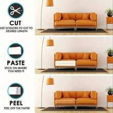 1pc Cat Scratch Mat Furniture Protector - Couch Protector From Cat Claws, Plastic Cover Adhesive Clear Flexible Sofa Guard, Single Side Sticky Deterrent Training Tape - Easy To Apply,Cat Accessories 17.8 In * 111.8 In - 45 cm X 300 cm - View 11