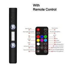 Music Rhythm Car LED Atmosphere Lights - RGB Interior Decorative Lighting, USB Rechargeable Multifunctional Ambiance Lamp For Disco Party, Stage, Home, Car, Auto Accessories Gift - A - 查看 9