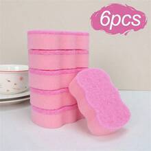 20/10/6/1pc Multipurpose Kitchen Cleaning Sponges And Scourers - Durable, Washable Dishcloths, Suitable For Sinks, Stoves, Pots, Etc. - Multifunctional Cleaning Tools For Bedroom/Kitchen/Living Room - Pink - View 14