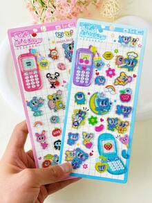 2026 New Arrival! Cute Rabbit Stickers, Loved By Girls, Perfect For Children's DIY Decoration, Office And School Decoration, Notebook Stickers, Ledger Stickers, Suitcase Stickers, Guitar Decoration, Laser Stickers, Great Gift For Friends And Family, Also Christmas Gift And Christmas Decoration - Multicolor - View 9