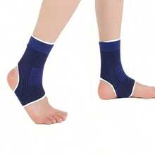 1 Pair Adult Men & Women Outdoor Sports Ankle Support Protective Running Fitness Football Foot Guard Sleeve - Black - View 9