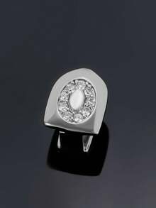 1pc Letter Zirconia Gold Tooth Cap Hip Hop Single Tooth Grill Personalized Versatile Side Tooth Decor Suitable For Men And Women - 26-letter Tooth Ornament - View 33