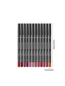 Pudaier 6pcs Waterproof Long-Lasting Creamy Lip Liner Set, Perfect For Outlining Lips, Suitable For All Skin Tones, Great Gift For Music Festivals/Parties/Valentine's Day - 02set - View 8