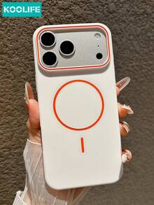 KOOLIFE White Magnetic TPU Phone Case, With Thin Ring, Contrast Ring And Lens Frame Design, Matte Texture, Anti-Drop And Anti-Scratch, Compatible With Iphone 18 Pro/18 Pro Max/17/17 Pro/17 Pro Max/16/15/14/13 - White - View 11