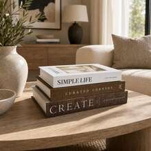 3pcs Foldable Paper Decorative Fake Books, Fashionable Stacked Simulated Book Sculpture Decor, Suitable For Coffee Table, Desk, TV Cabinet Styling, Enhancing Space Atmosphere - 3pcs - View 7