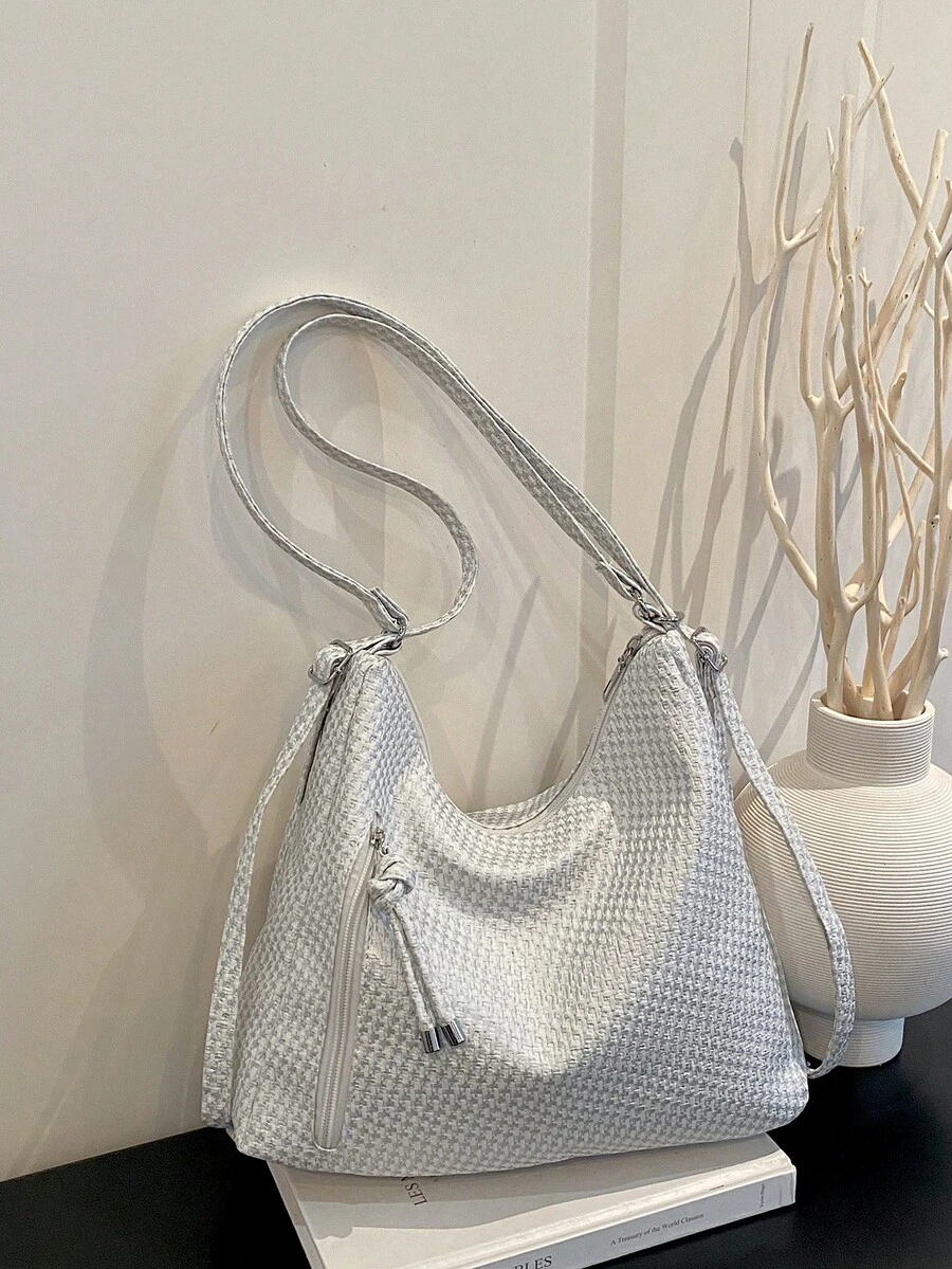 Large Capacity Korean Style Backpack New Crossbody Bag Fashion Versatile Commuter Shoulder Tote Bag - White - View 1