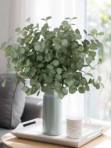 OBOVAY 1/6/10pcs Artificial Tall Green Eucalyptus Branches, Realistic Touch, Artificial Greenery, Bulk Artificial Plants, Suitable For Wedding Bouquets, Vase Arrangements, Home Desktop Decor, Office Farmhouse Greenery Decoration - Multicolor - View 3